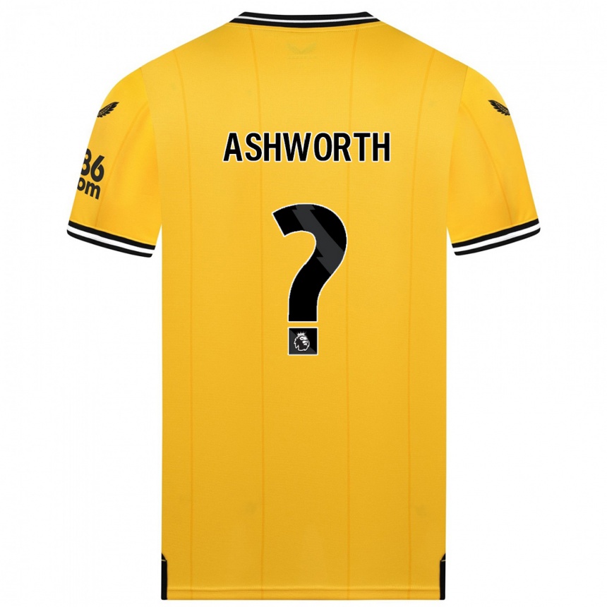 Kids Football Fin Ashworth #0 Yellow Home Jersey 2023/24 T-Shirt