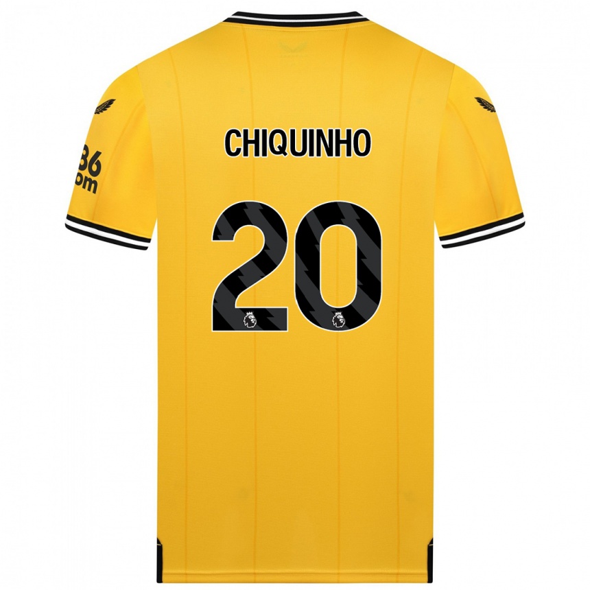 Kids Football Chiquinho #20 Yellow Home Jersey 2023/24 T-Shirt