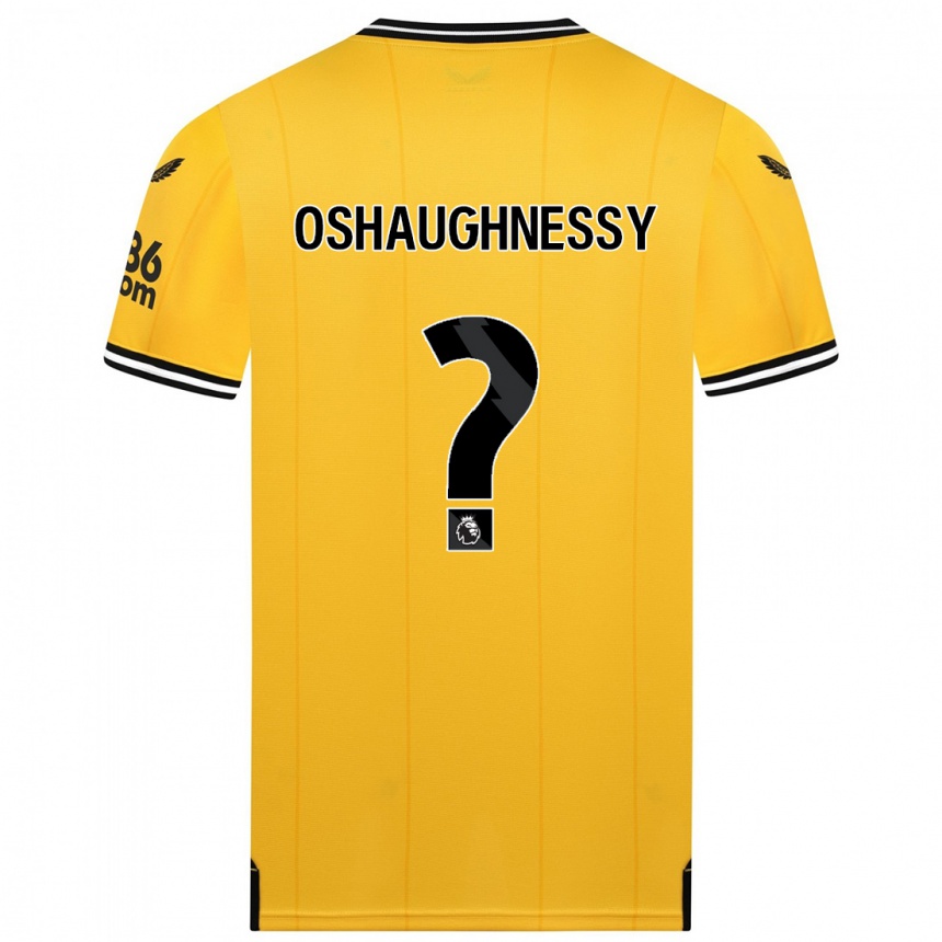 Kids Football Joe Oshaughnessy #0 Yellow Home Jersey 2023/24 T-Shirt