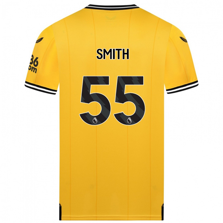 Kids Football Jackson Smith #55 Yellow Home Jersey 2023/24 T-Shirt