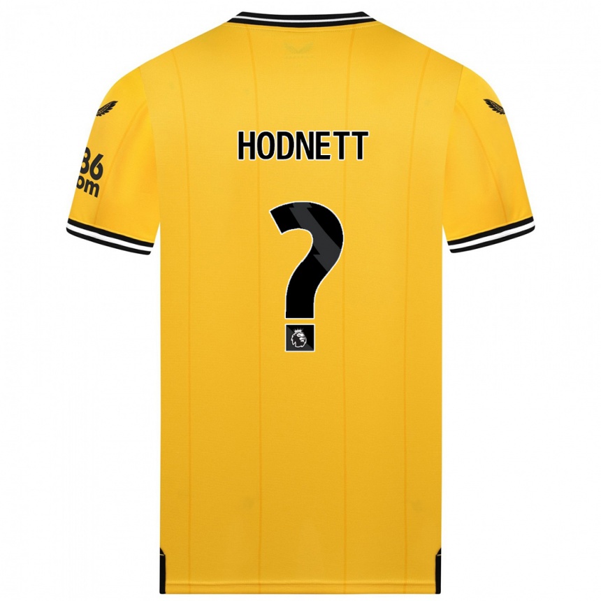 Kids Football Jack Hodnett #0 Yellow Home Jersey 2023/24 T-Shirt