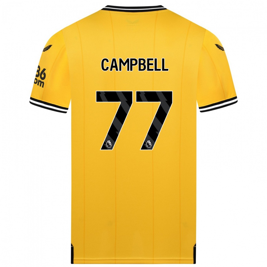 Kids Football Chem Campbell #77 Yellow Home Jersey 2023/24 T-Shirt