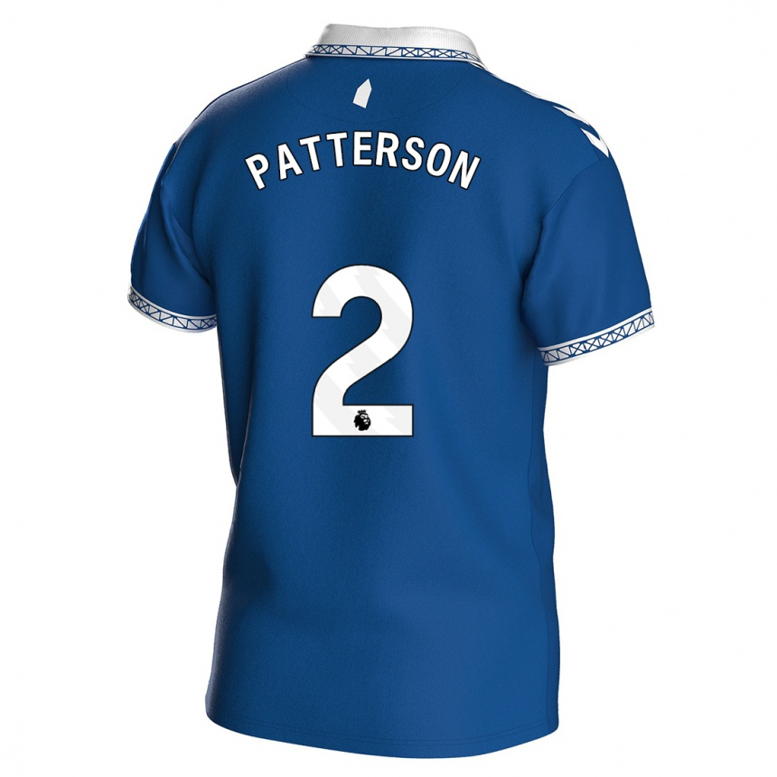 Kids Football Nathan Patterson #2 Royal Blue Home Jersey 2023/24 T-Shirt