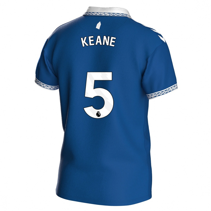 Kids Football Michael Keane #5 Royal Blue Home Jersey 2023/24 T-Shirt