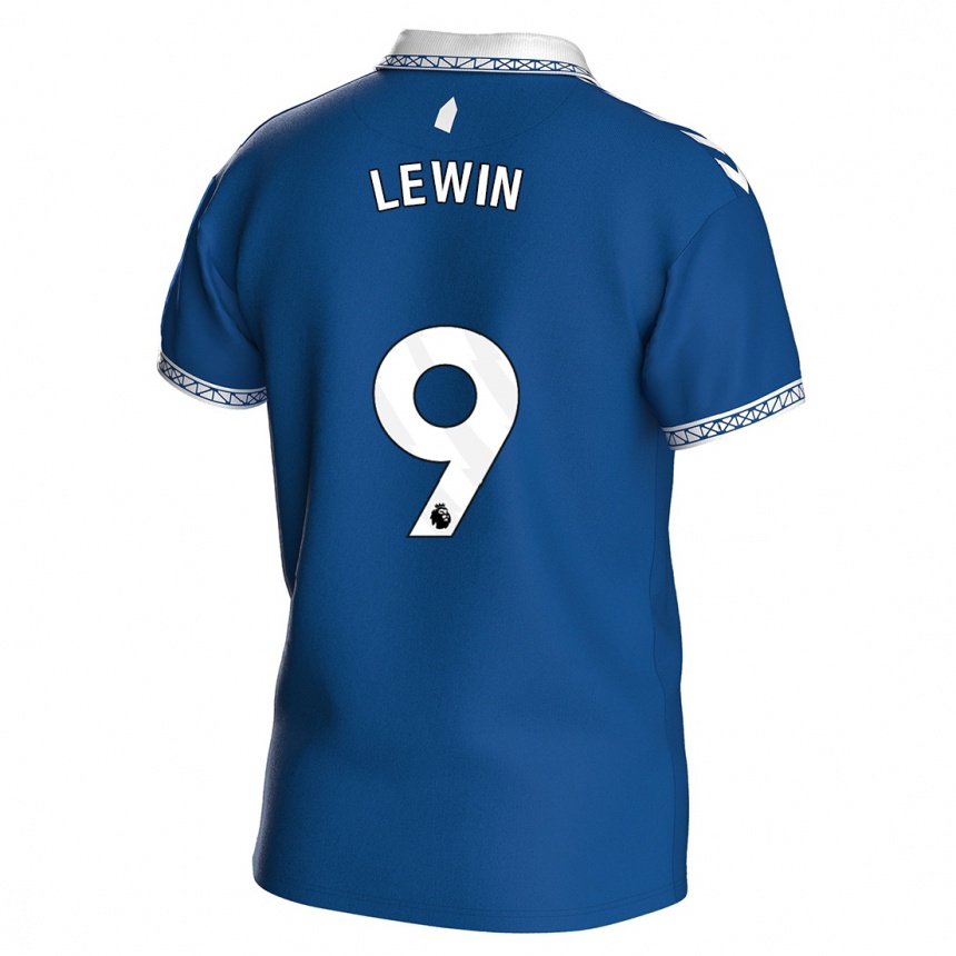 Kids Football Dominic Calvert-Lewin #9 Royal Blue Home Jersey 2023/24 T-Shirt