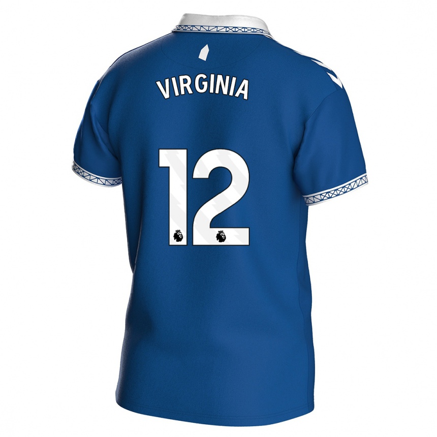 Kids Football João Virgínia #12 Royal Blue Home Jersey 2023/24 T-Shirt