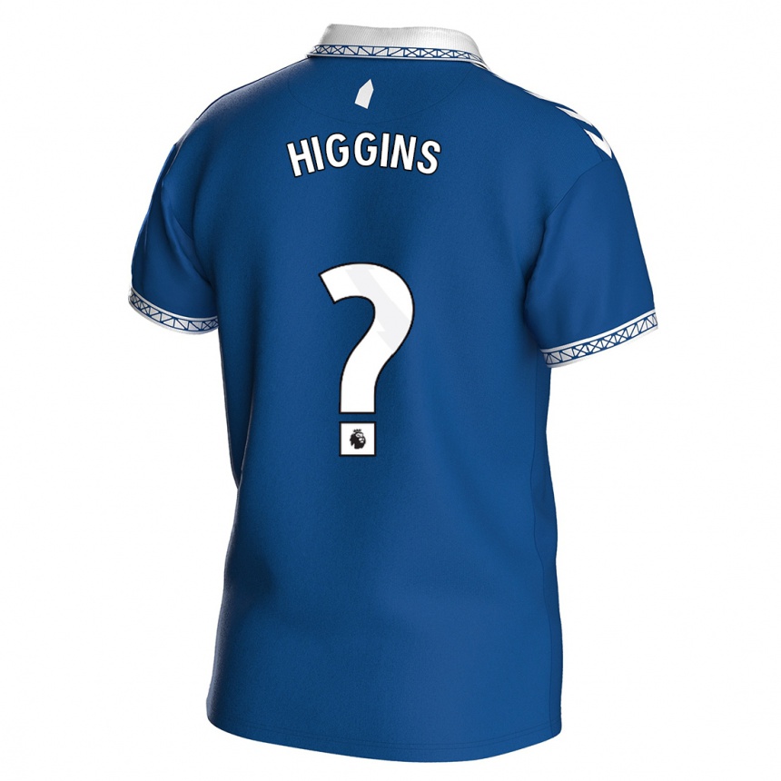 Kids Football Liam Higgins #0 Royal Blue Home Jersey 2023/24 T-Shirt