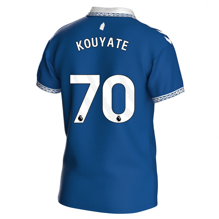 Kids Football Katia Kouyate #70 Royal Blue Home Jersey 2023/24 T-Shirt