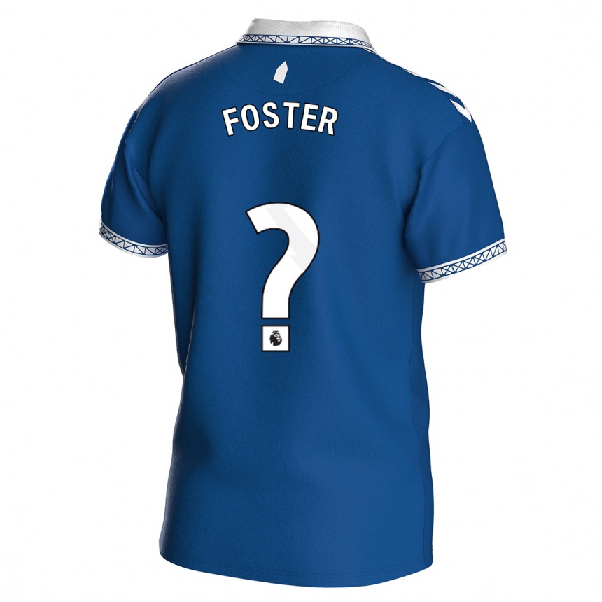 Kids Football Harvey Foster #0 Royal Blue Home Jersey 2023/24 T-Shirt