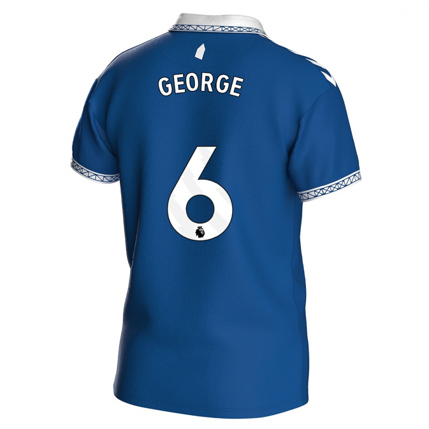 Kids Football Gabrielle George #6 Royal Blue Home Jersey 2023/24 T-Shirt