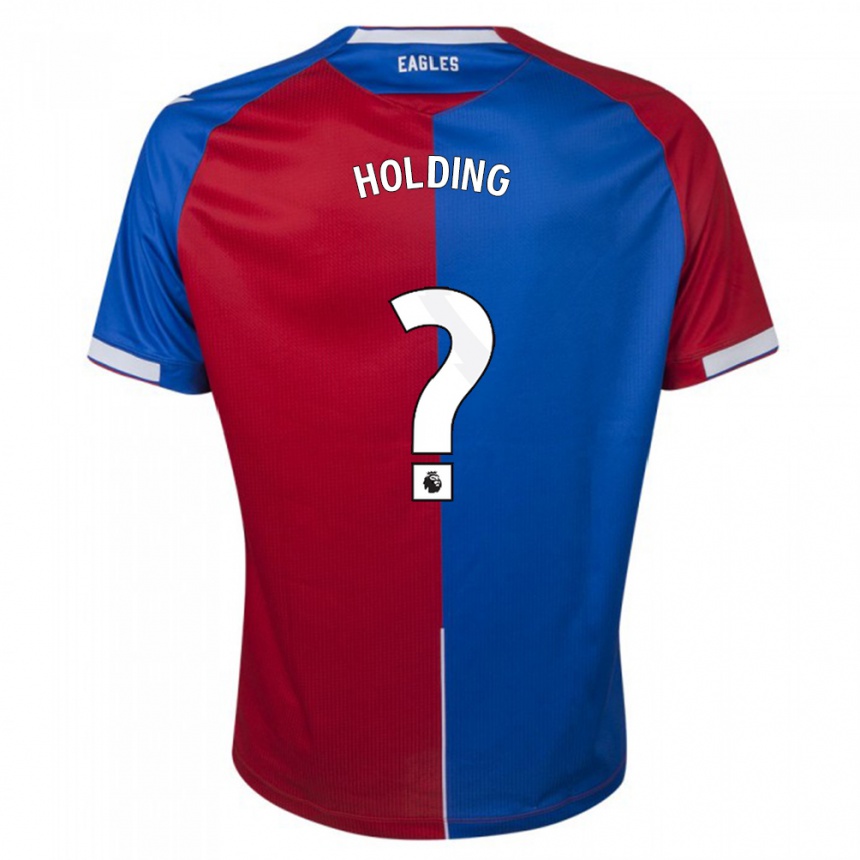 Kids Football Rob Holding #0 Red Blue Home Jersey 2023/24 T-Shirt