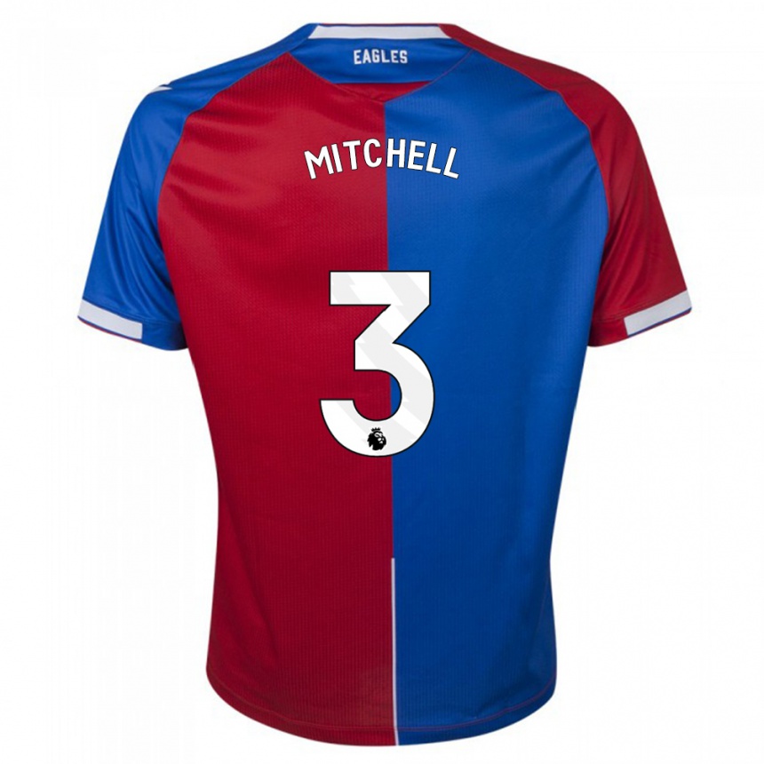 Kids Football Tyrick Mitchell #3 Red Blue Home Jersey 2023/24 T-Shirt