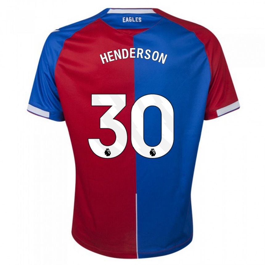 Kids Football Dean Henderson #30 Red Blue Home Jersey 2023/24 T-Shirt