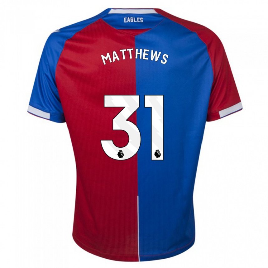 Kids Football Remi Matthews #31 Red Blue Home Jersey 2023/24 T-Shirt