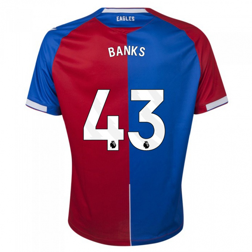 Kids Football Scott Banks #43 Red Blue Home Jersey 2023/24 T-Shirt