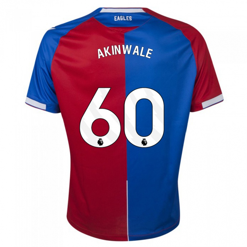 Kids Football Victor Akinwale #60 Red Blue Home Jersey 2023/24 T-Shirt