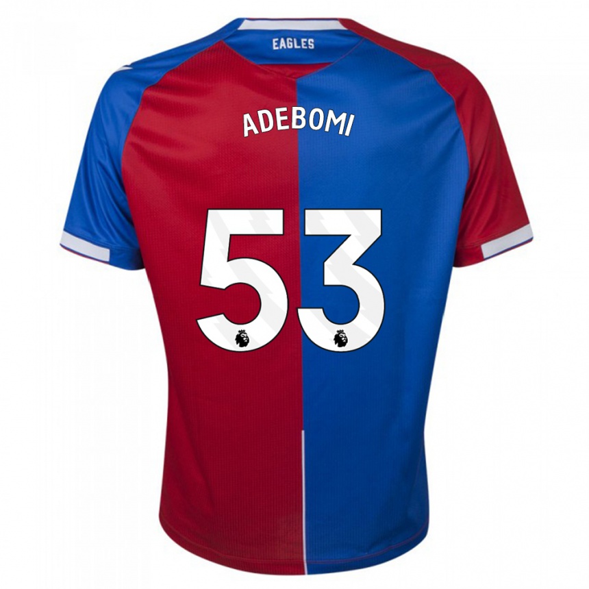 Kids Football Ademola Ola Adebomi #53 Red Blue Home Jersey 2023/24 T-Shirt