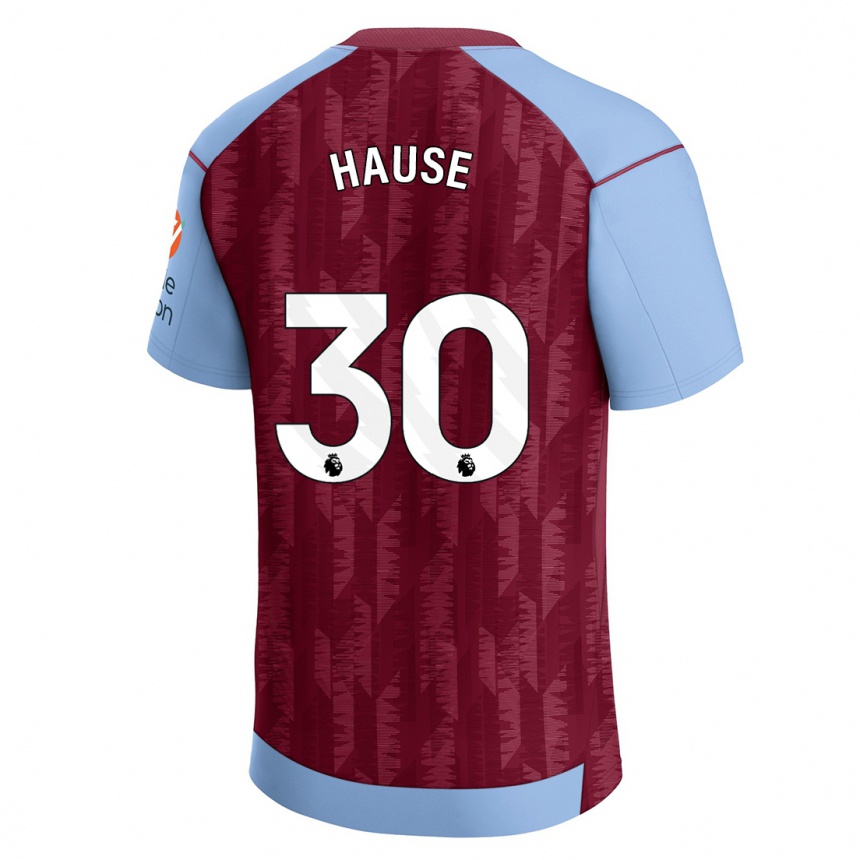 Kids Football Kortney Hause #30 Claret Blue Home Jersey 2023/24 T-Shirt