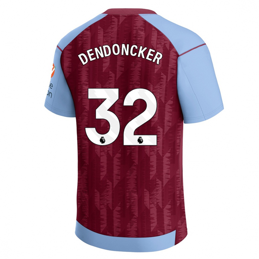 Kids Football Leander Dendoncker #32 Claret Blue Home Jersey 2023/24 T-Shirt