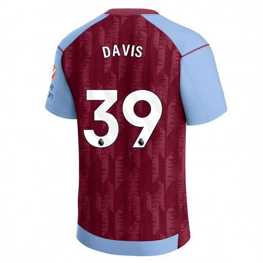 Kids Football Keinan Davis #39 Claret Blue Home Jersey 2023/24 T-Shirt