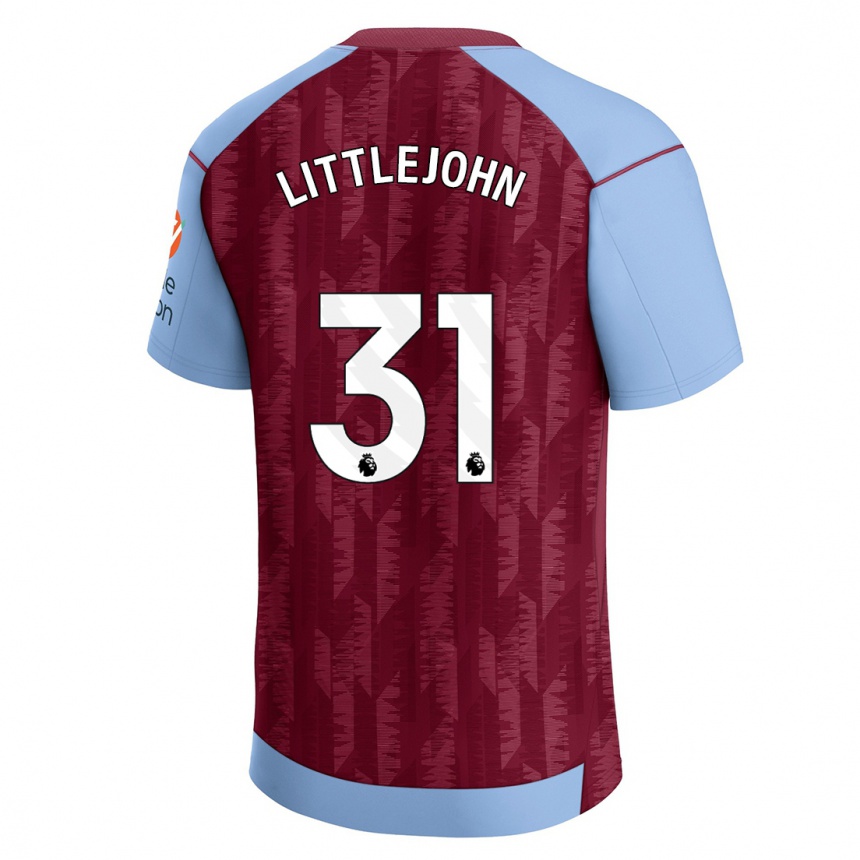 Kids Football Ruesha Littlejohn #31 Claret Blue Home Jersey 2023/24 T-Shirt