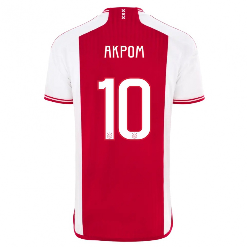 Kids  Chuba Akpom #10 Red White Home Jersey 2023/24 T-Shirt