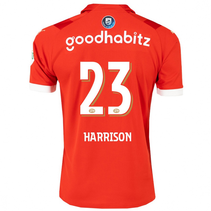 Kids Football Amy Harrison #23 Red Home Jersey 2023/24 T-Shirt