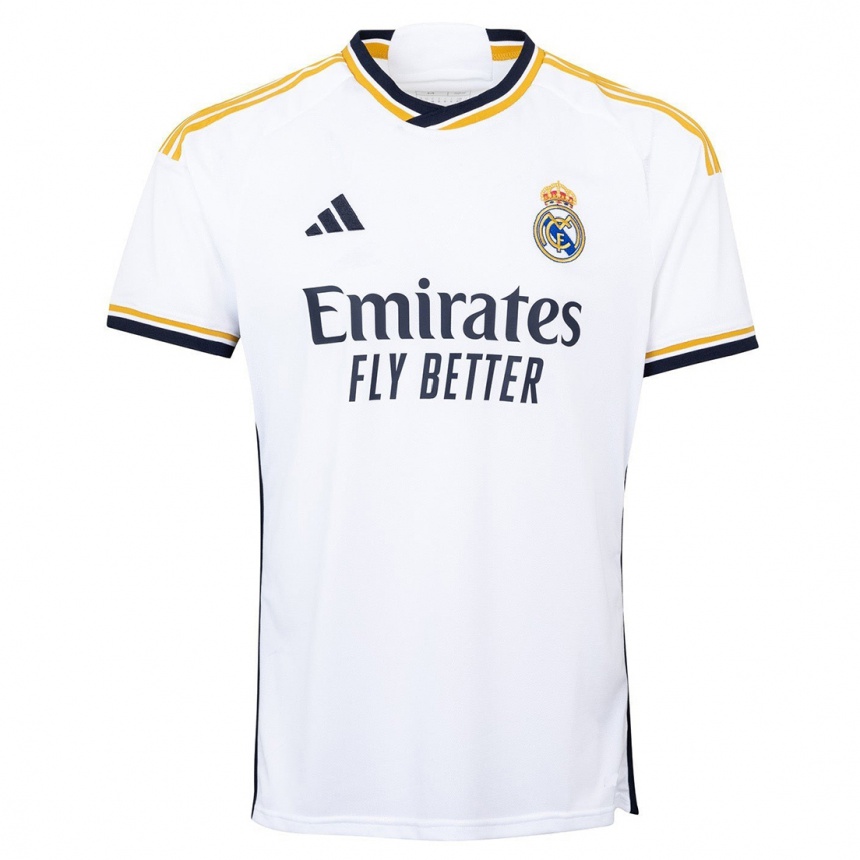 Kids  Chema #0 White Home Jersey 2023/24 T-Shirt