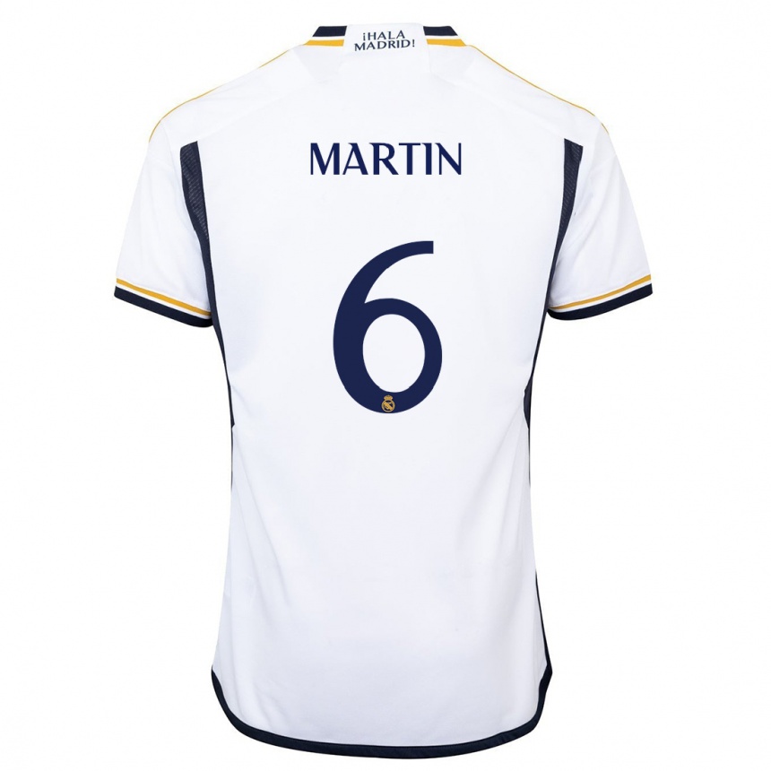 Kids  Mario Martin #6 White Home Jersey 2023/24 T-Shirt