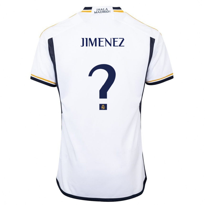 Kids  David Jimenez #0 White Home Jersey 2023/24 T-Shirt