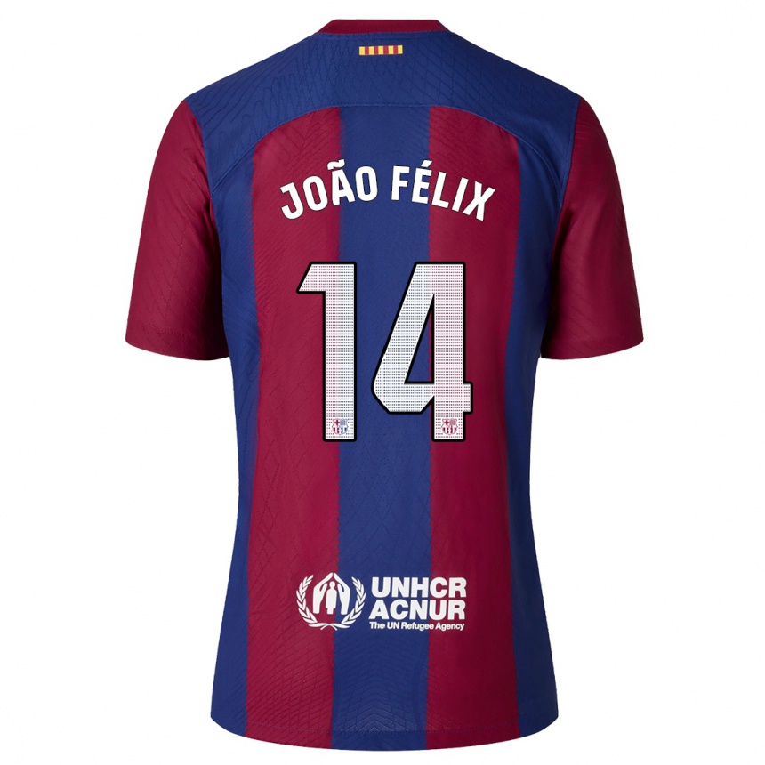 Kids  Joao Felix #14 Red Blue Home Jersey 2023/24 T-Shirt