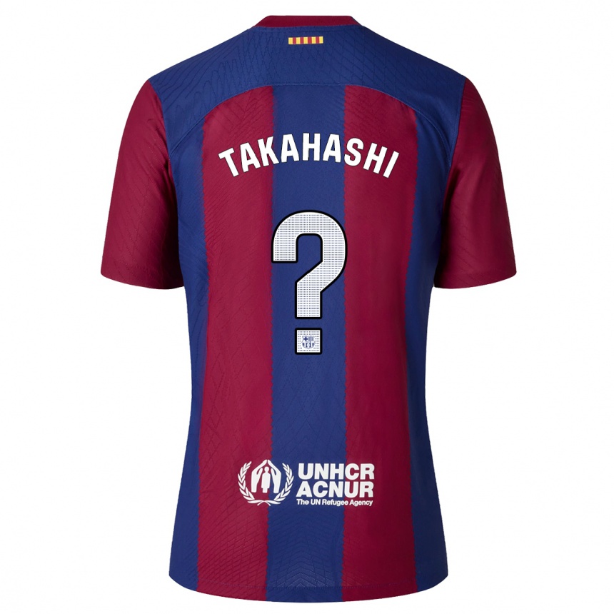 Kids  Niko Takahashi #0 Red Blue Home Jersey 2023/24 T-Shirt