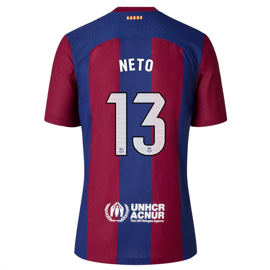 Kids  Neto #13 Red Blue Home Jersey 2023/24 T-Shirt