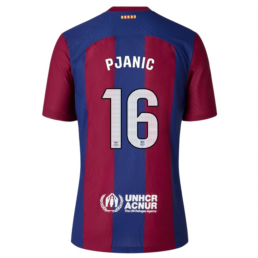 Kids  Miralem Pjanic #16 Red Blue Home Jersey 2023/24 T-Shirt