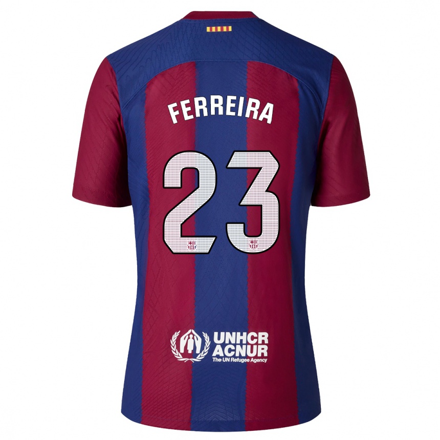 Kids  Geyse Ferreira #23 Red Blue Home Jersey 2023/24 T-Shirt