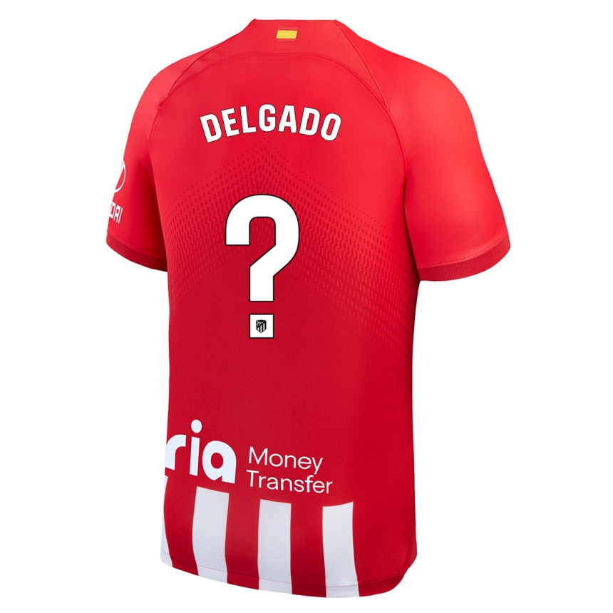 Kids  Gonzalo Onrubia Delgado #0 Red White Home Jersey 2023/24 T-Shirt