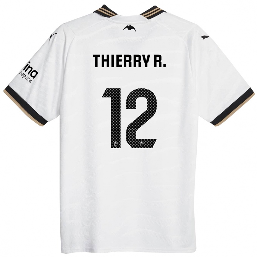 Kids Football Thierry Correia #12 White Home Jersey 2023/24 T-Shirt