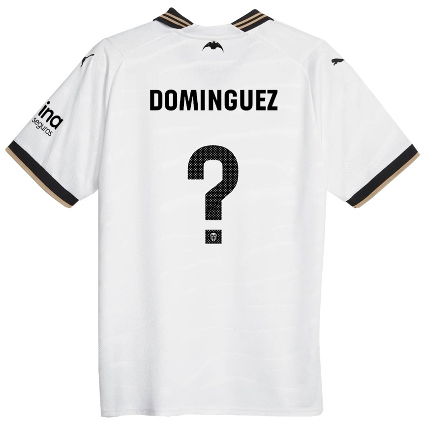 Kids Football Mario Dominguez #0 White Home Jersey 2023/24 T-Shirt