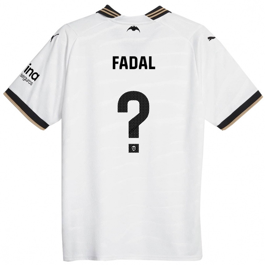 Kids Football Ali Fadal #0 White Home Jersey 2023/24 T-Shirt