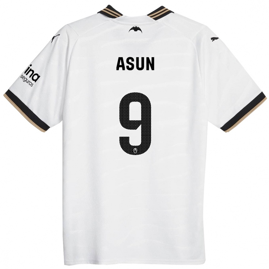 Kids Football Asun #9 White Home Jersey 2023/24 T-Shirt