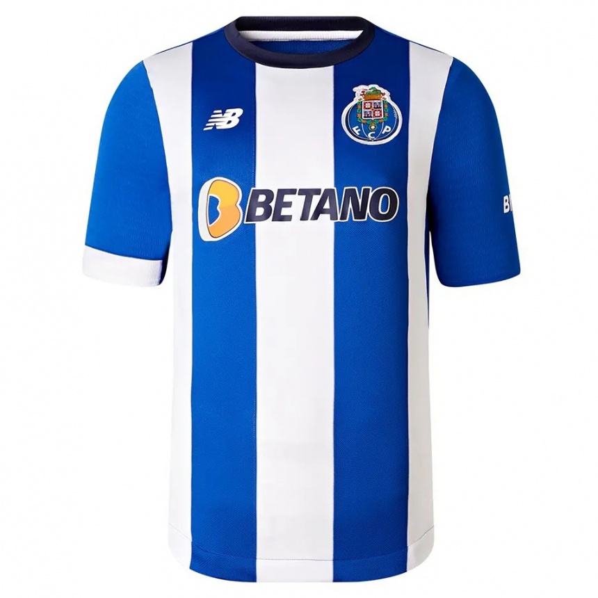 Kids  Zaidu #12 Blue White Home Jersey 2023/24 T-Shirt