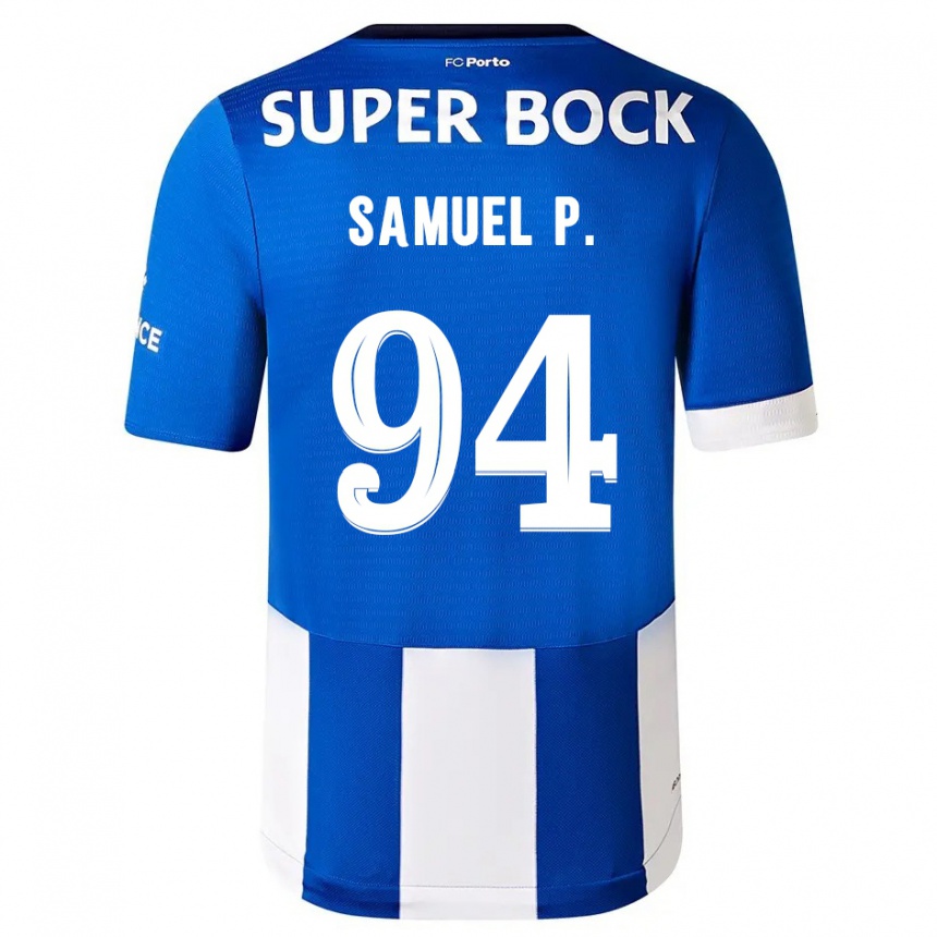 Kids  Samuel #94 Blue White Home Jersey 2023/24 T-Shirt