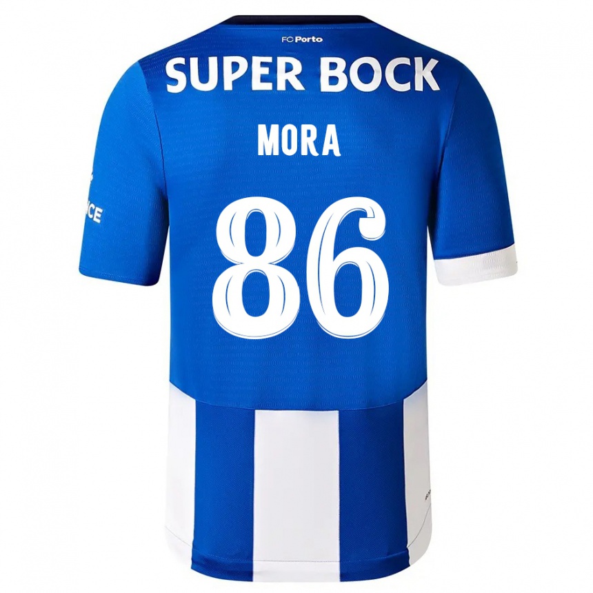 Kids  Rodrigo Mora #86 Blue White Home Jersey 2023/24 T-Shirt