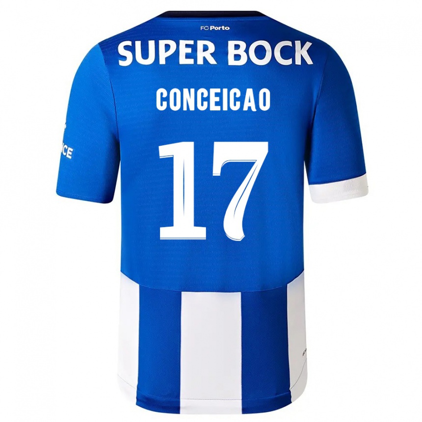 Kids  Rodrigo Conceicao #17 Blue White Home Jersey 2023/24 T-Shirt