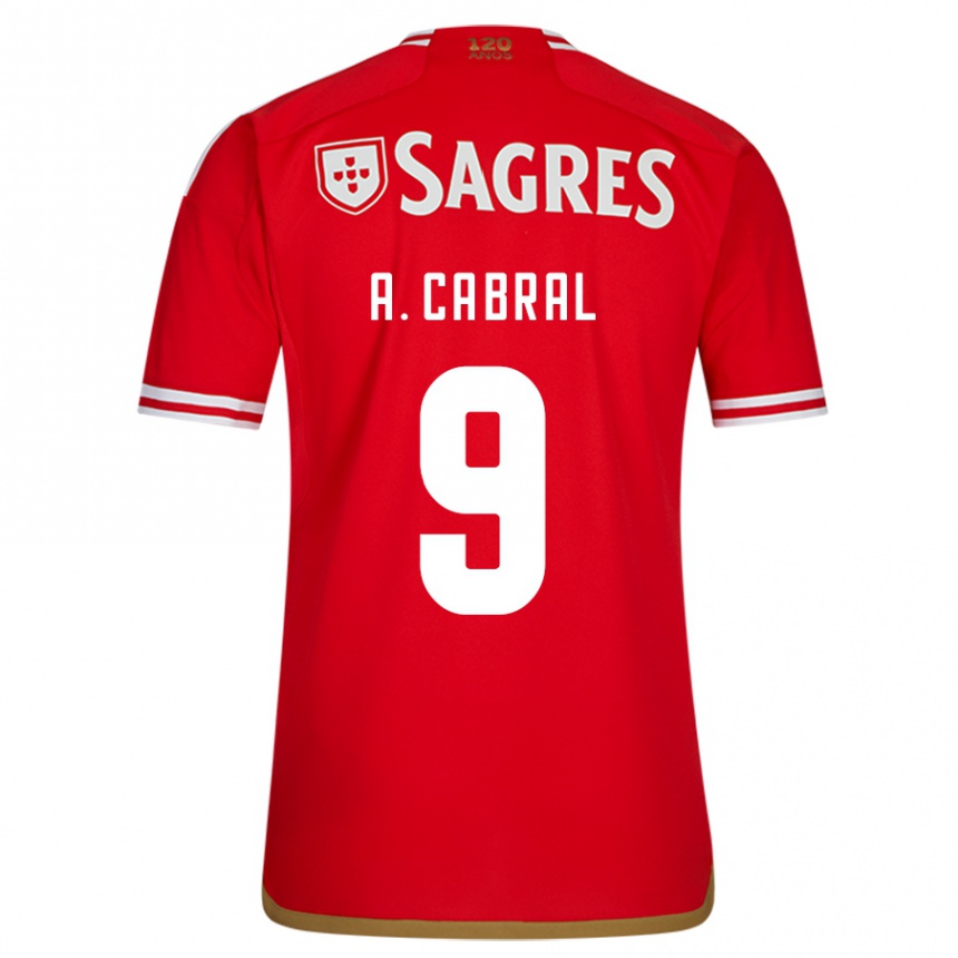 Kids Football Arthur Cabral #9 Red Home Jersey 2023/24 T-Shirt