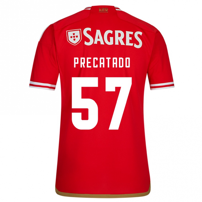 Kids Football Precatado #57 Red Home Jersey 2023/24 T-Shirt