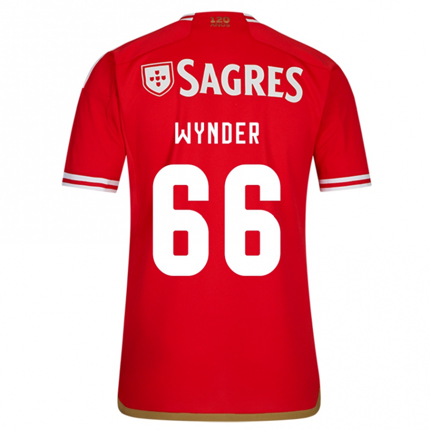 Kids Football Joshua Wynder #66 Red Home Jersey 2023/24 T-Shirt