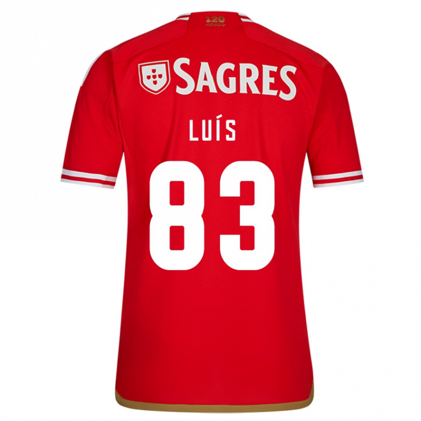 Kids Football Rafael Luís #83 Red Home Jersey 2023/24 T-Shirt