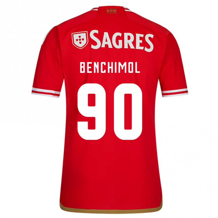 Kids Football Benchimol #90 Red Home Jersey 2023/24 T-Shirt