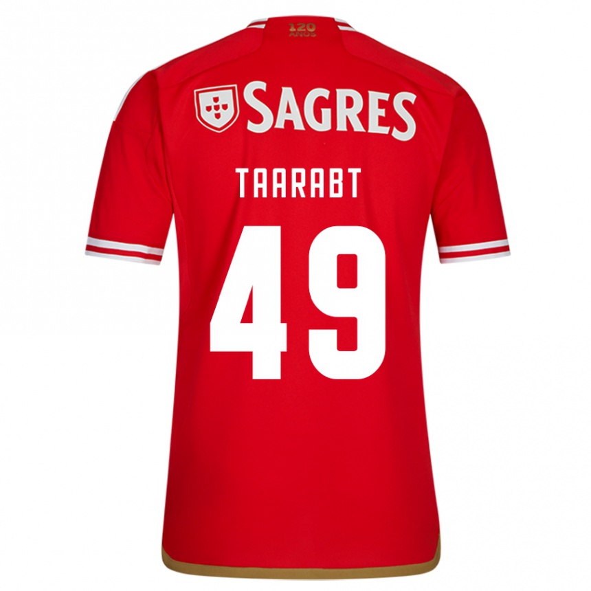 Kids Football Adel Taarabt #49 Red Home Jersey 2023/24 T-Shirt